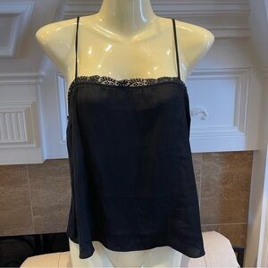 AV: Intimately Free People Black Lace Camisole Sz S per measurements No size tag